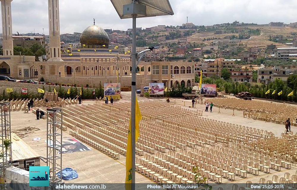 استكمال تحضيرات مهرجان 25 أيار عيد المقاومة والتحرير في النبي شيت -البقاع/تصوير: بلال الموسوي 